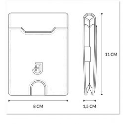 James Hawk Smart Wallet RFID-nahkalompakko, musta