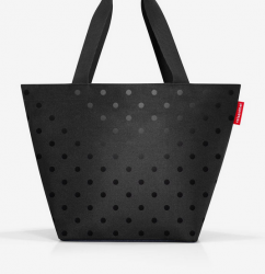 Reisenthel shopper M, ZS7075, glossy dots black