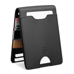 James Hawk Smart Wallet RFID-nahkalompakko, musta