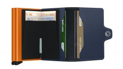 Secrid Twinwallet, Matte Night Blue-Orange