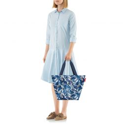 Reisenthel shopper M, ZS4116, flora blue